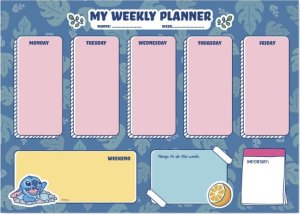 Pusheen Disney Stitch - Planner tygodniowy 54 strony A4 1