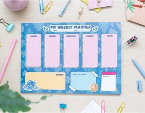 Pusheen Disney Stitch - Planner tygodniowy 54 strony A4 2