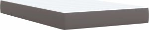 vidaXL Łóżko kontynentalne z materacem szare 120x190 cm 6