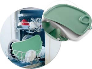 Ricokids Krzesełko do karmienia ze stolikiem, leżaczek Belo zielone + pałąk z zabawkami 13