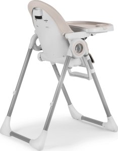 Ricokids Krzesełko do karmienia ze stolikiem, leżaczek Belo szare + pałąk z zabawkami 4