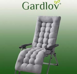 Gardlov Poduszka pikowana na leżak ogrodowy szara 23490 5