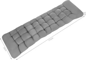 Gardlov Poduszka pikowana na leżak ogrodowy szara 23490 10