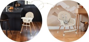 Krzesełko do karmienia Nukido Lilo beżowe 12