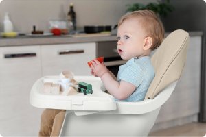 Krzesełko do karmienia Nukido Lilo beżowe 15