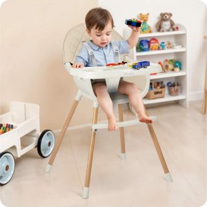 Krzesełko do karmienia Nukido Lilo beżowe 17