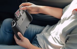 SteelDigi Etui ochronne do Nintendo Switch OLED Kiwi Home N19 czarne 3