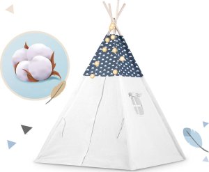 Namiot tipi dla dzieci ze światełkami Nukido - granatowy 6