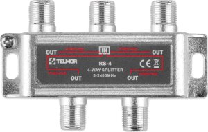 Konwerter światłowodowy Fortinet RS-4 SPLITTER 4X 2.4G DC TELMOR 2