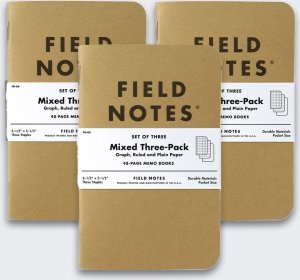 HP Notes Field Notes Original Kraft Mix 3 Pack 1