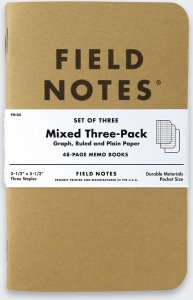 HP Notes Field Notes Original Kraft Mix 3 Pack 3