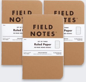 Make Notes Notes Field Notes Original Kraft Linie 3 Pack 1