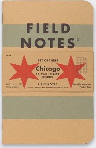 New Era Notes Field Notes Chicago Edition Kratka 3 szt. 3