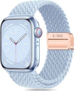 Tech-Protect Pasek do APPLE WATCH 3 / 4 / 5 / 6 / 7 / 8 / 9 / SE (38 / 40 / 41 MM) Tech-Protect Nylonmag Baby niebieskie 1