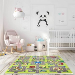 Springos MD02 MATA DZIECIĘCA PUZZLE CARS 9 ELEMENTÓW 90x90CM NILS FUN 3