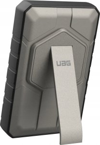 Powerbank Baseus UAG Rugged 10K - powerbank 10000 mAh z podstawką, ładowanie bezprzewodowe 10W, kompatybilny z MagSafe, kabel w zestawie (black/titanium) 6