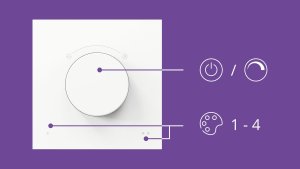 Signify WiZ dial switch weiss USB 2