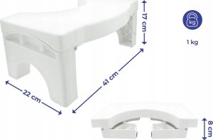 Maximex Podnóżek do toalety, plastikowy 5