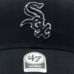 47brand 47 Brand MLB Chicago White Sox Cap B-MVPSP06WBP-BK Czarne One size 3
