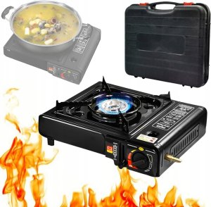 Rosfix ZESTAW NA KEMPING KUCHENKA TURYSTYCZNA PRZENOŚNA NAMIOT LATARKA NA BATERIE 2