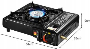 Rosfix ZESTAW NA KEMPING KUCHENKA TURYSTYCZNA PRZENOŚNA NAMIOT LATARKA NA BATERIE 5