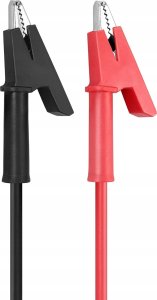 Rosfix KABEL POMIAROWY KABLE PRZEWODY KROKODYLKI KROKODYLEK 10A 1000V 1M CZERWONE 2