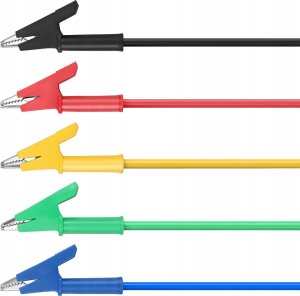 Rosfix KABEL POMIAROWY KABLE PRZEWODY KROKODYLKI KROKODYLEK 15A 1000V 1M CZARNY 6
