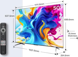 Telewizor TCL Telewizor TCL 50C641 50" QLED 4K UHD HDR Smart TV Google Dolby Atmos Alexa 2