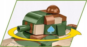 Cobi COBI 2719 Historical Collection WWII Francuski lekki czołg piechoty Renault R-35 258 klocków 11