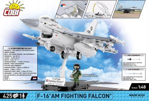 Cobi COBI 5896 Armed Forces Samolot wielozadaniowy F-16AM Fighting Falcon 425 klocków 1