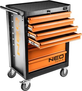 Neo Szafka warsztatowa, 7 szuflad + 129 narzędzi (84-222-9) 11