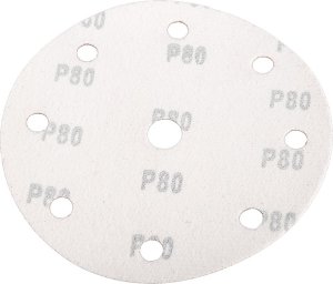 Neo Krążki ścierne 150 mm, P80, 5 szt., z 9 otworami do 04-721 3