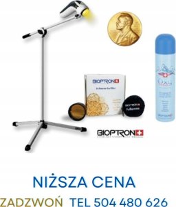 Lampa Bioptron MedAll z filtrem fulerenowym + statyw PAG-960-SET Zepter Filtr Indygo 12