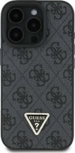 Guess Guess GUHCP16LP4TDSCPK iPhone 16 Pro 6.3" czarny/black hardcase Leather Metal Logo Strass Crossbody 1