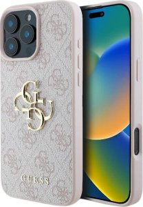 Guess GUHCP16X4GMGPI iPhone 16 Pro Max 6.9" różowy/pink hardcase 4G Big Logo 3