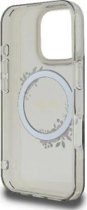 Guess Guess GUHMP16LHFWFCK iPhone 16 Pro 6.3" czarny/black hardcase IML Flowers Wreath MagSafe 19
