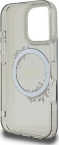 Guess Guess GUHMP16LHFWFCK iPhone 16 Pro 6.3" czarny/black hardcase IML Flowers Wreath MagSafe 7