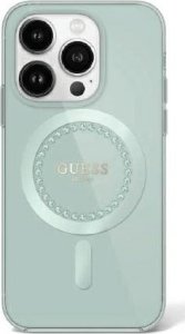 Guess Guess GUHMP16LPFTDTEN iPhone 16 Pro 6.3" zielony/green hardcase IML Rhinestones MagSafe 1