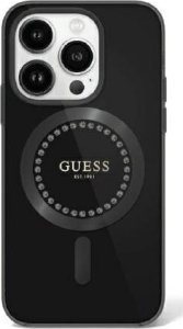 Guess Guess GUHMP16LPFTDTEK iPhone 16 Pro 6.3" czarny/black hardcase IML Rhinestones MagSafe 1