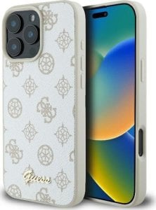 Guess Guess GUHMP16XPGPYSH iPhone 16 Pro Max 6.9" biały/white hardcase Peony Script Logo MagSafe 1