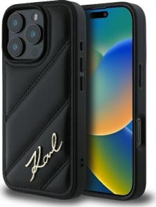 Karl Lagerfeld Karl Lagerfeld KLHCP16XPQDSMGK iPhone 16 Pro Max 6.9" czarny/black hardcase Quilted Signature 1