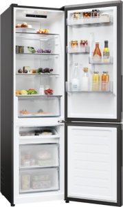 Lodówka Candy Candy Refrigerator | CNCQ2T518EB | Energy efficiency class E | Free standing | Combi | Height 182.5 cm | No Frost system | Fridge net capacity 197 L | Freezer net capacity 82 L | 38 dB | Black 4