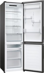 Lodówka Candy Candy Refrigerator | CNCQ2T518EB | Energy efficiency class E | Free standing | Combi | Height 182.5 cm | No Frost system | Fridge net capacity 197 L | Freezer net capacity 82 L | 38 dB | Black 5