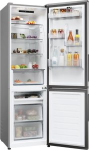 Lodówka Candy Candy Refrigerator | CNCQ2T518EX | Energy efficiency class E | Free standing | Combi | Height 182.5 cm | No Frost system | Fridge net capacity 197 L | Freezer net capacity 82 L | 38 dB | Stainless Steel 5