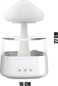 Dyfuzor zapachowy Retoo NAWILŻACZ POWIETRZA DYFUZOR AROMATERAPIA LAMPKA LED CHMURKA GRZYBEK DESZCZ 16