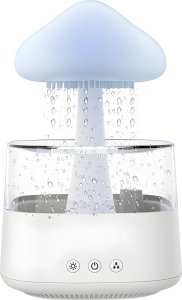 Dyfuzor zapachowy Retoo NAWILŻACZ POWIETRZA DYFUZOR AROMATERAPIA LAMPKA LED CHMURKA GRZYBEK DESZCZ 3