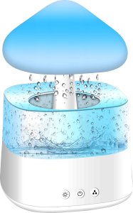 Dyfuzor zapachowy Retoo NAWILŻACZ POWIETRZA DYFUZOR AROMATERAPIA LAMPKA LED CHMURKA GRZYBEK DESZCZ 4