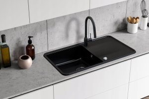 Zlewozmywak Berg BERG ZLEW VICTORIA BRV1911 1,0 OC 780X500 CZARNY BAZALT 4