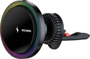 Ładowarka Rocoren Bezprzewodowa ładowarka samochodowa Rocoren RCZJ-XK01, 15W (czarna) 2