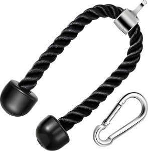 Retoo LINA SZNUR UCHWYT DO WYCIĄGU ATLASU NA TRICEPS BICEPS MOCNY DO 200 KG 2